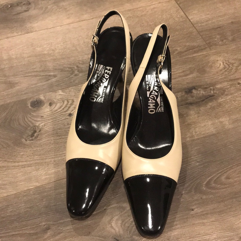 Salvatore Ferragamo Slingback Heels Size 9 - Picture 2 of 6